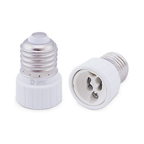 Adaptador E27 a GU10 blanco GSC 