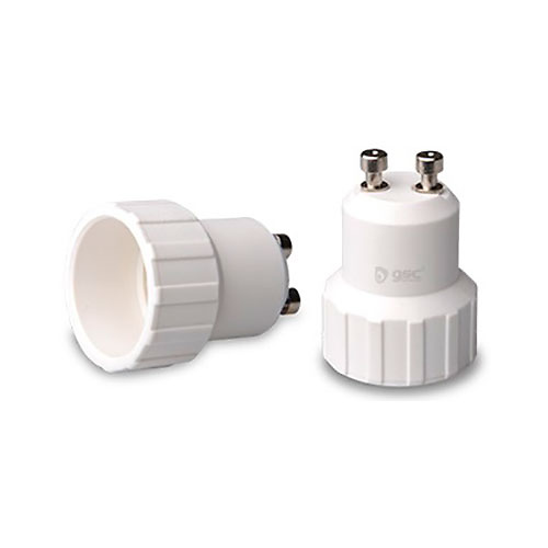 Adaptador GU10 a E14 blanco GSC 