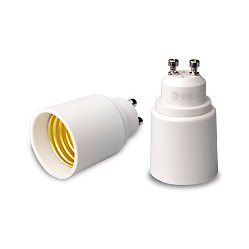Adaptador GU10 a E27 blanco GSC 