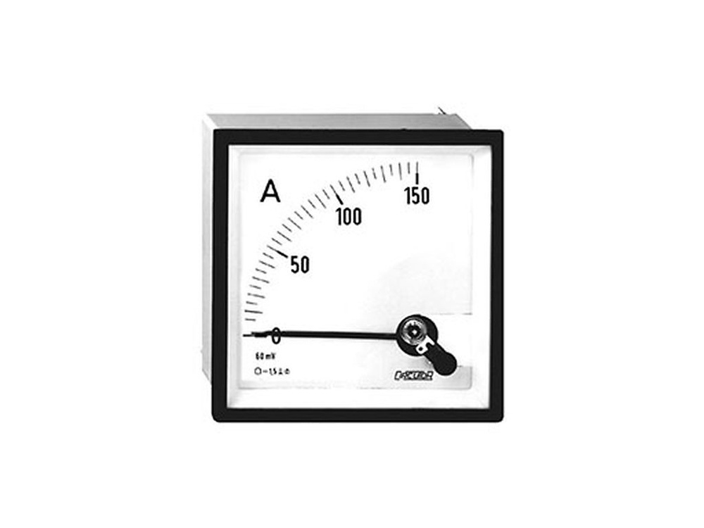 BC96 ...-60mV, Amperímetro para medida en contínua, bobina móvil, panel 96x96 BC96 ...-60mV, Amperímetro para medida en contínua, bobina móvil, panel 96x96