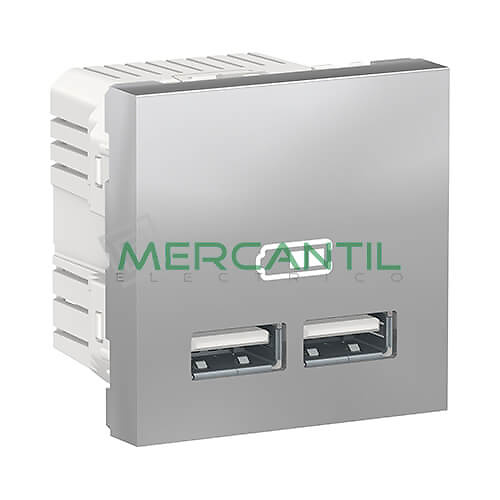 Base de Enchufe Schuko Doble Monobloc 2P+T 16A 1 Modulo New Unica SCHNEIDER  ELECTRIC - Embornamiento a Tornillo - Menú principal, Mecanismos  eléctricos, Schneider Electric, New Unica, Bases de Enchufe y Cargadores