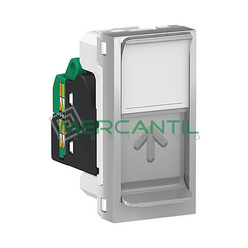 Base Informatica RJ45 UTP S-One Categoria 5E 1 Modulo New Unica SCHNEIDER ELECTRIC Aluminio 