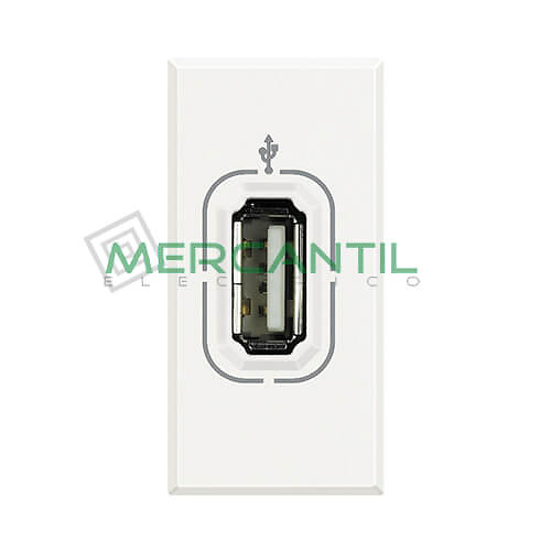 Base USB para Datos 1 Modulo Axolute BTICINO Blanco 