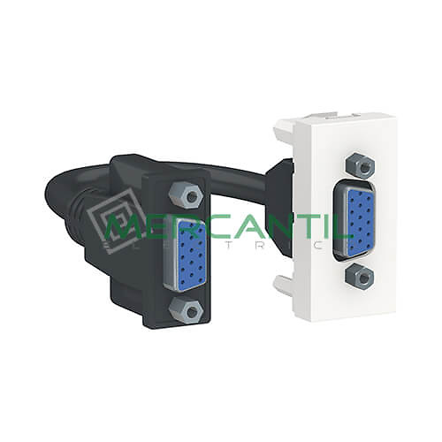 Base VGA 1 Modulo New Unica SCHNEIDER ELECTRIC Blanco 