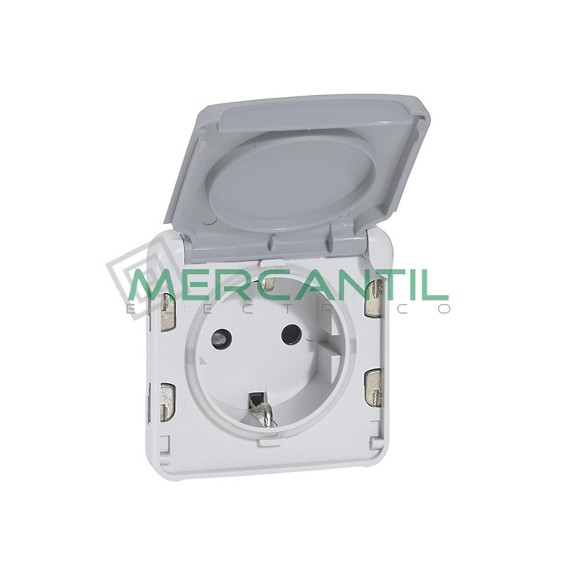 Base de Corriente 2P+T Lateral Embornamiento Automatico Plexo LEGRAND 