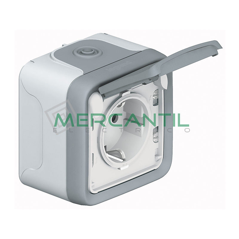 Base de Corriente 2P+T Lateral con Embornamiento Automatico Plexo Legrand 