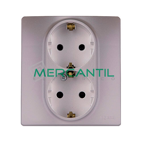 Base de Enchufe Bipolar Doble con Toma Tierra Compacto Niloe LEGRAND -  Embornamiento Automatico - Menú principal, Mecanismos eléctricos, Legrand,  Niloé, Bases de Enchufe - 664543 - 5,91 EUR - Mercantil Eléctrico