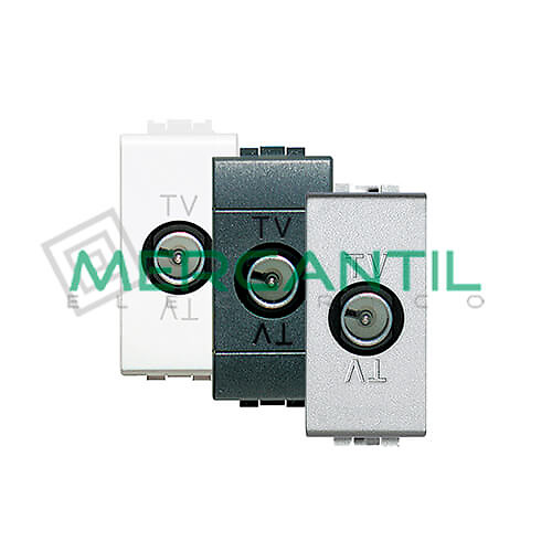 base tv intermedia 3 colores LN4202P14 BTICINO Base de TV Intermedia 1 Modulo Living Light - 3 Colores