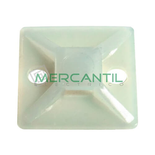 Bases Brida Adhesivas BIZLINE 19 19 100 Transparente 100 100 160 28 Transparente 