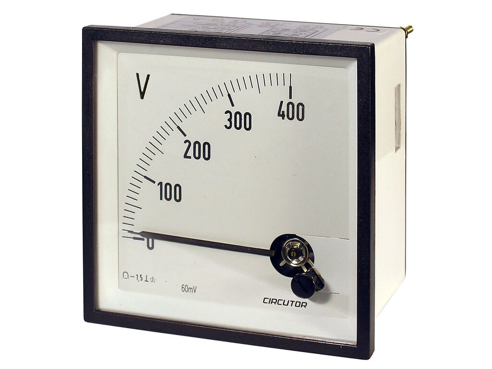CBC96 400V, Voltímetro para medida en contínua, bobina móvil, 2 relés CBC96 400V, Voltímetro para medida en contínua, bobina móvil, 2 relés
