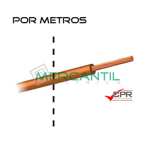 Cable flexible libre de halógenos 10mm 450/750V H07Z1-K CPR por metros 10 H07Z1-K Marron 1 