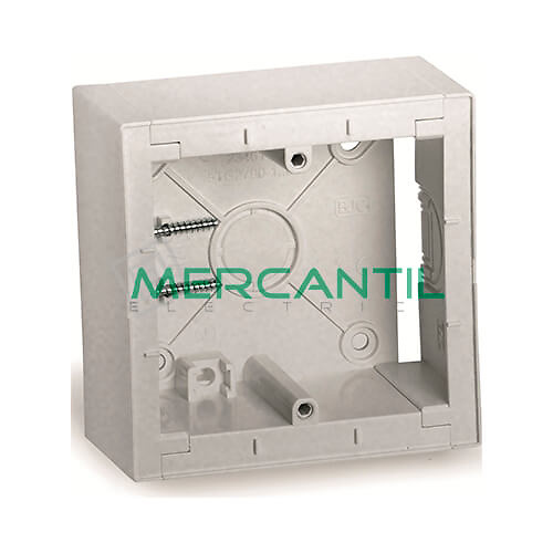 Caja Modular de Superficie BJC VIVA Plata Luna 86x86x43 