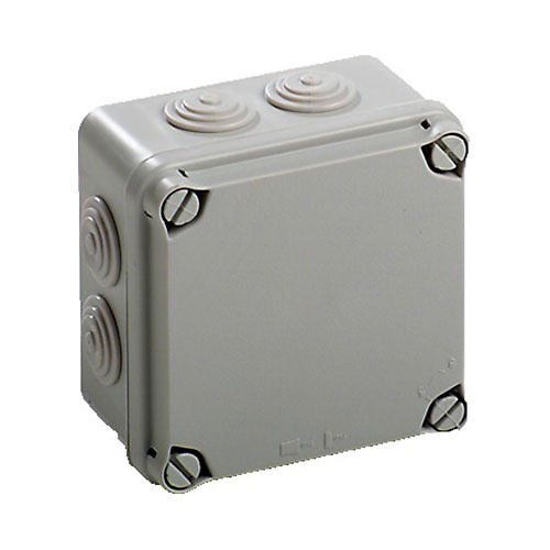 caja registro estanca newlec-ev111-new Caja de registro estanca con conos 108x108x64 IP54 Newlec.