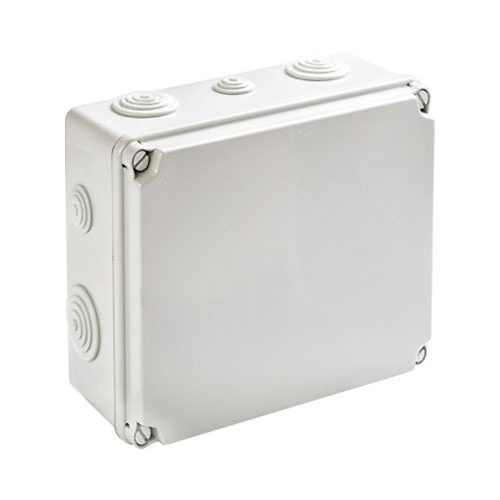 cajas registro estanca newlec-ev231-new Caja de registro estanca con conos 241x180x95 IP54 Newlec. Caja estanca para instalación en superficie