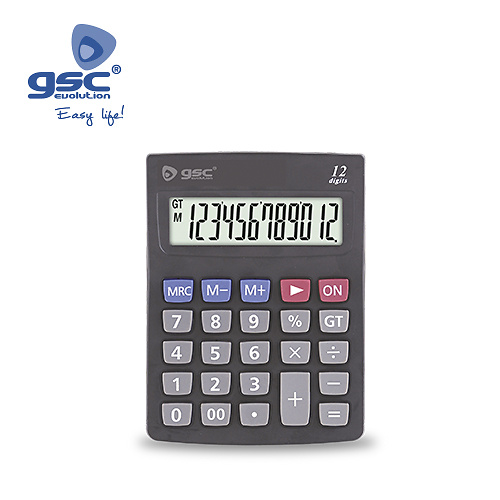 Calculadora 12 dígitos a pilas Calculadora 12 dígitos a pilas GSC