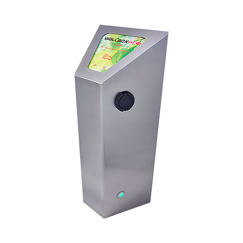 Cargador electrico Pole 2 conectores socket tipo 2 punto de recarga modo 3 compatible con IEC-61851-1 Wallbox 