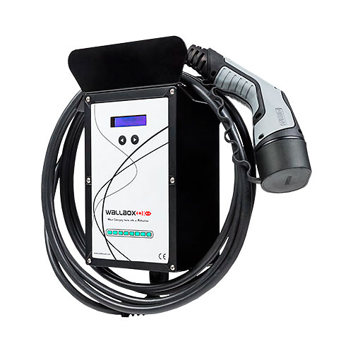 Cargador electrico UP Wallbox tipo 2 IEC-62196 20A 230V manguera punto de recarga modo 3 compatible con IEC-61851-1 Wallbox 