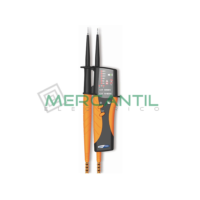 Comprobador de Lamparas de Gas con Detector de Tension y Sentido Ciclico de las Fases HT9 HT INSTRUMENTS 