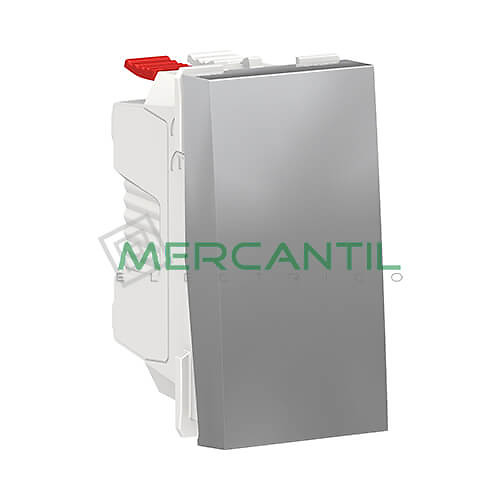 Conmutador 10A 1 Modulo New Unica SCHNEIDER ELECTRIC Aluminio 