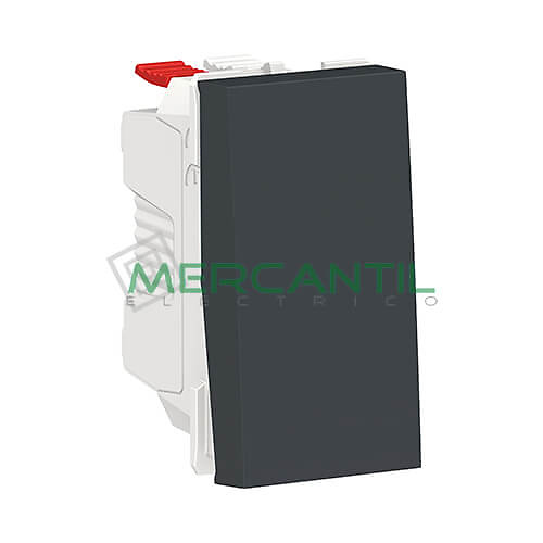 Conmutador 10A 1 Modulo New Unica SCHNEIDER ELECTRIC Antracita 