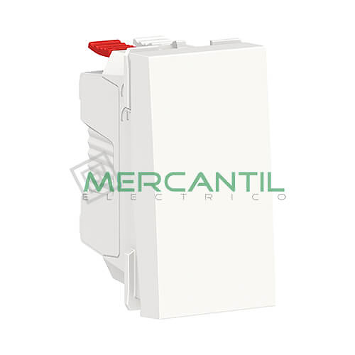 Conmutador 10A 1 Modulo New Unica SCHNEIDER ELECTRIC Blanco 