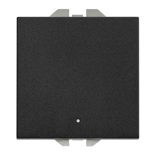 Conmutador Simon 270 Negro Mate Conmutador Luminoso 10 Ax Ancho Simon 270 Color Negro Mate