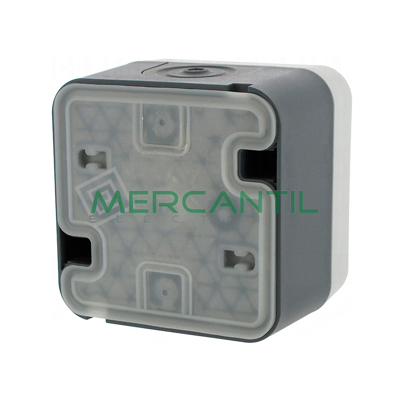 Conmutador con Testigo Monobloc Superficie Cubyko HAGER 