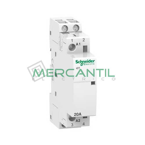 contactor a9c22722 Contactor SCHNEIDER 2 Polos 20A iCT