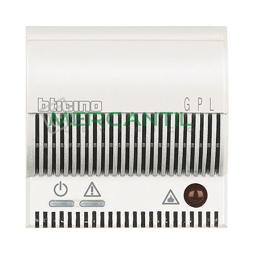 Detector de Gas Licuado de Petroleo con Señalizador Optico/Acustico 2 Modulos Axolute BTICINO Blanco 