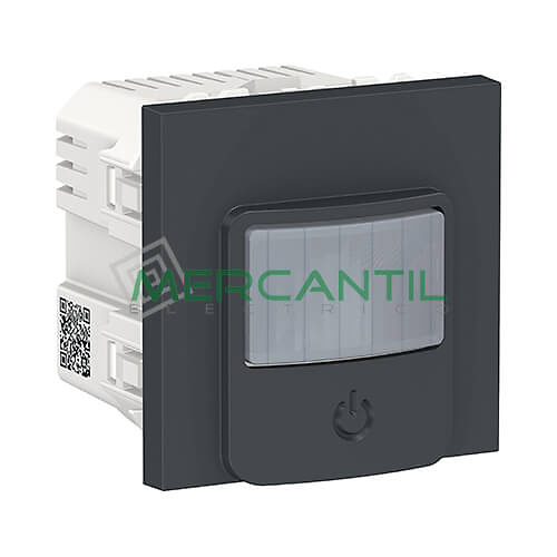 Detector de Movimiento con Interruptor 10A 2 Modulos New Unica SCHNEIDER ELECTRIC Antracita 