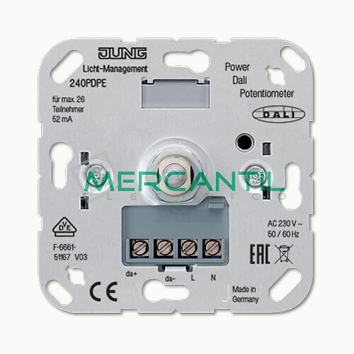 Dimmer Giratorio DALI con Fuente Integrada LS990 JUNG 