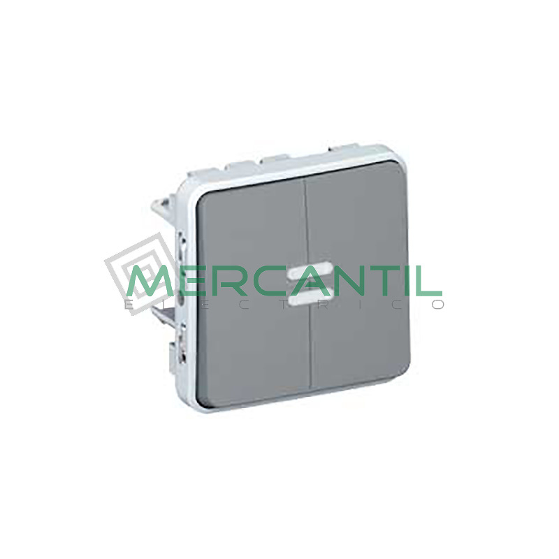 Doble Conmutador con Luminoso Plexo LEGRAND 