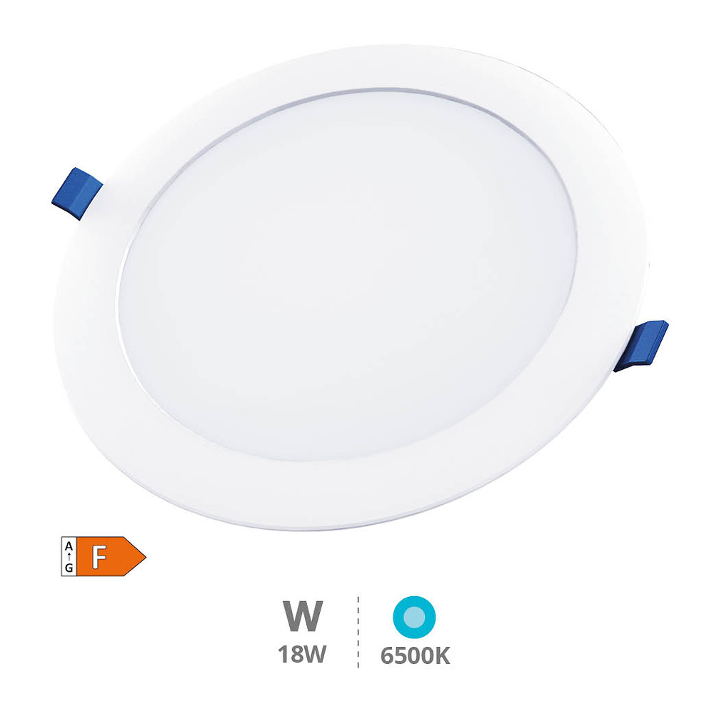Downlight empotrable LED redondo Belur 18W 6500K Blanco 