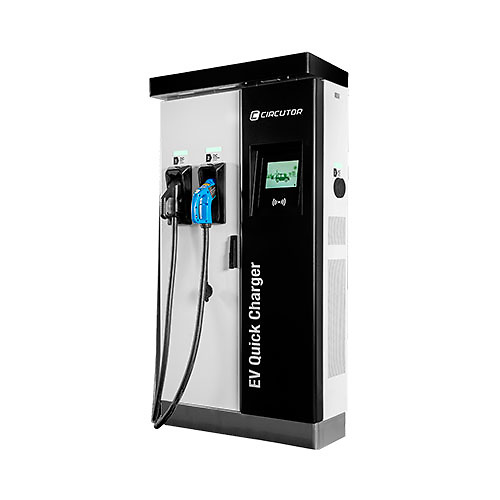 Estacion recarga rapida vehiculo electrico trifasico 3 tomas modo 3/4 ethernet+4G RAPTION 50 TRIO 63 Circutor 