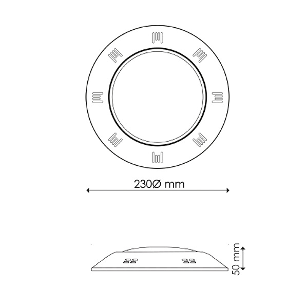 Foco para Piscina Sense RGBW 24W 