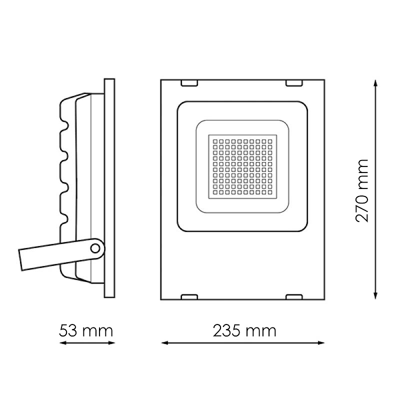 Foco proyector LED SMD 50W RGB 