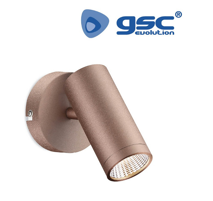 Foco techo simple GU10 Max.60W Cobre Foco techo simple GU10 Max.60W Cobre GSC