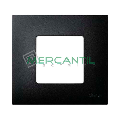 simon marco embellecedor negro artic 2700617-086 SIMON 27 Play marco para mecanismos eléctricos color negro Artic