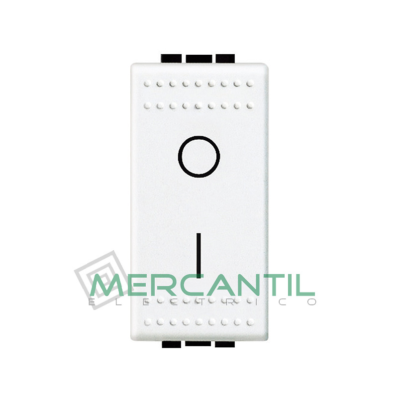 Interruptor Bipolar 1 Modulo Living Light BTICINO Blanco 