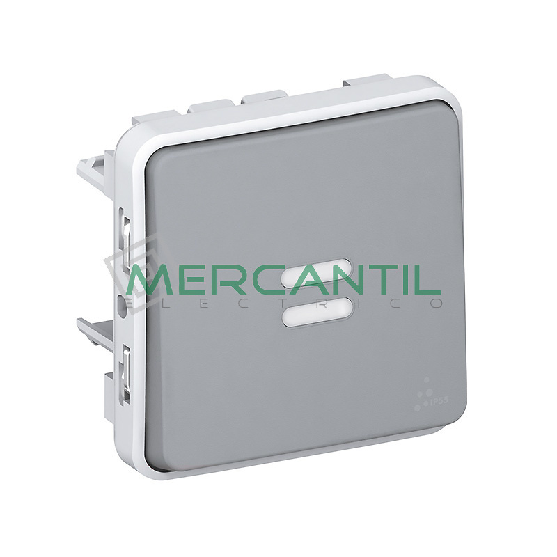 Interruptor-Conmutador con Piloto Plexo LEGRAND 
