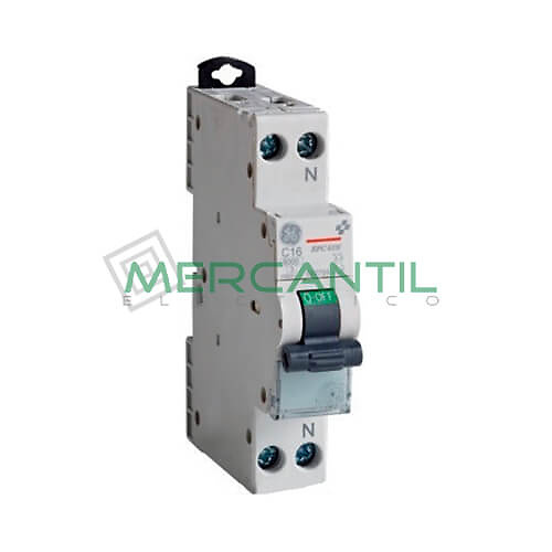interruptor dpn-692796 Interruptor DPN 1P+N 16A EPC61N Sector Residencial-Terciario GENERAL ELECTRIC