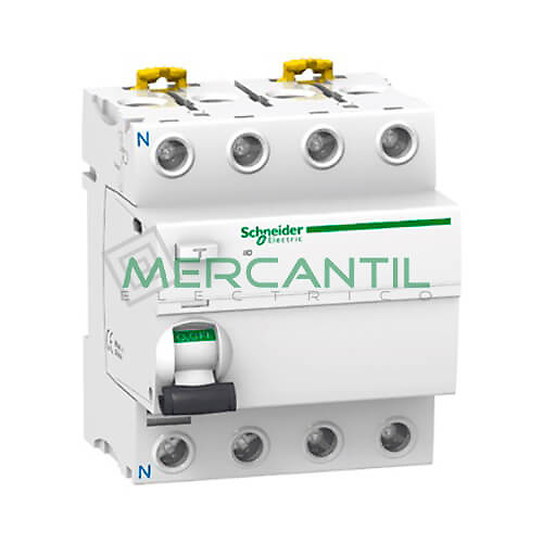 diferencial 4 polos iid a9r14480 Interruptor Diferencial 4 Polos Corriente 80A iID Sector Terciario SCHNEIDER ELECTRIC