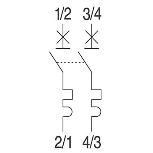 conexiones interruptor magnetotérmico-674058 Interruptor Magnetotermico 1P+N 10A EB60 Sector Residencial GENERAL ELECTRIC