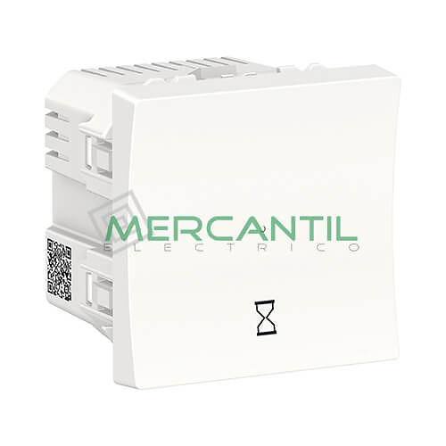 Interruptor Temporizado 10A 2 Modulos New Unica SCHNEIDER ELECTRIC Blanco 