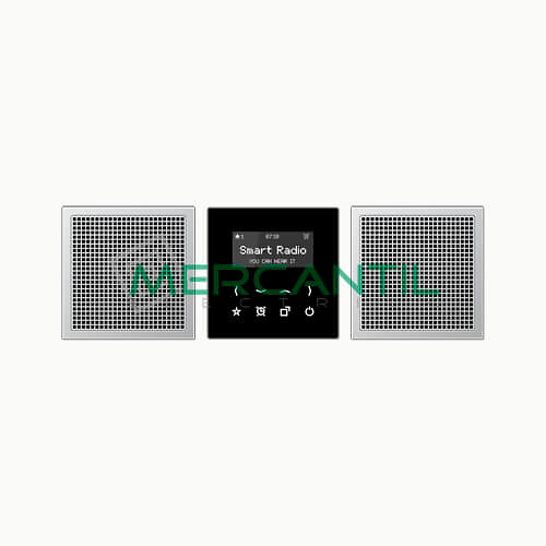 Kit Smart Radio Estereo con Display LS990 JUNG Aluminio 