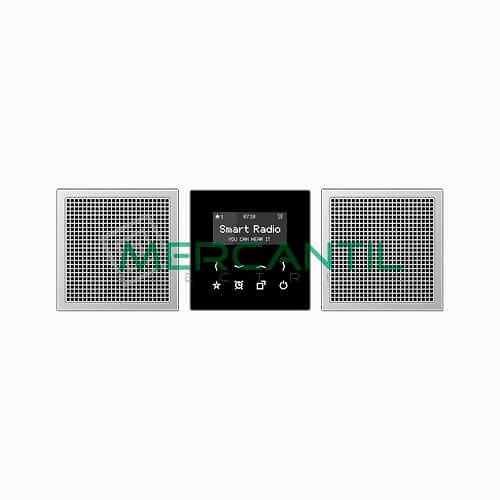 Kit Smart Radio Estereo con Display LS990 JUNG Aluminio 