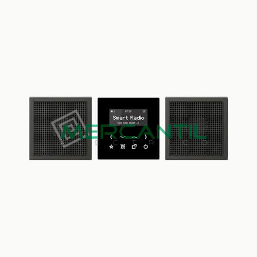 Kit Smart Radio Estereo con Display LS990 JUNG Antracita 