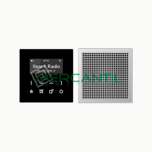 Kit Smart Radio Mono con Display LS990 JUNG Aluminio 