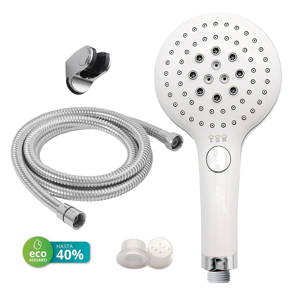 kit-de-ducha-eco-ahorro-alcachofa-129mm-3-funciones-flexo-soporte-ajustable-404005004 kit-de-ducha-eco-ahorro-alcachofa-129mm-3-funciones-flexo-soporte-ajustable-404005004