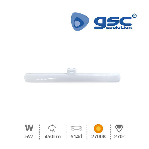 Lámpara linestra 5W S14d 2700K Lámpara linestra 5W S14d 2700K GSC
